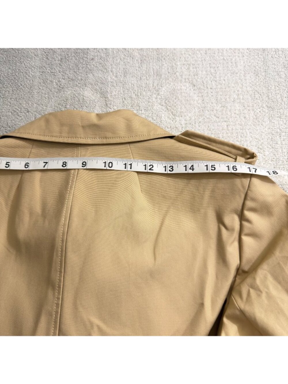NWT J.Crew Icon Trench Coat Vintage Khaki Double Breasted Belted Size 14 - Picture 12 of 15